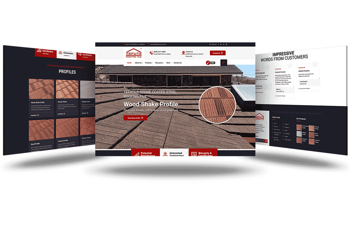 Web development example showing clean layout structure and reusable components