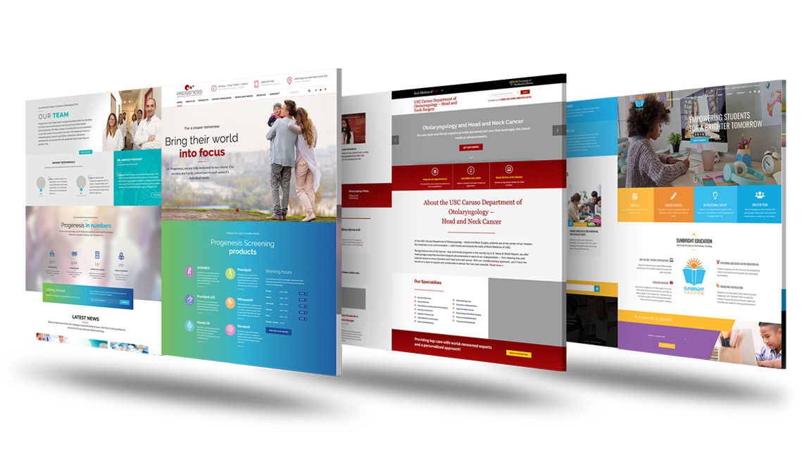 Marketing collateral with clear hierarchy, spacing, and calls to action