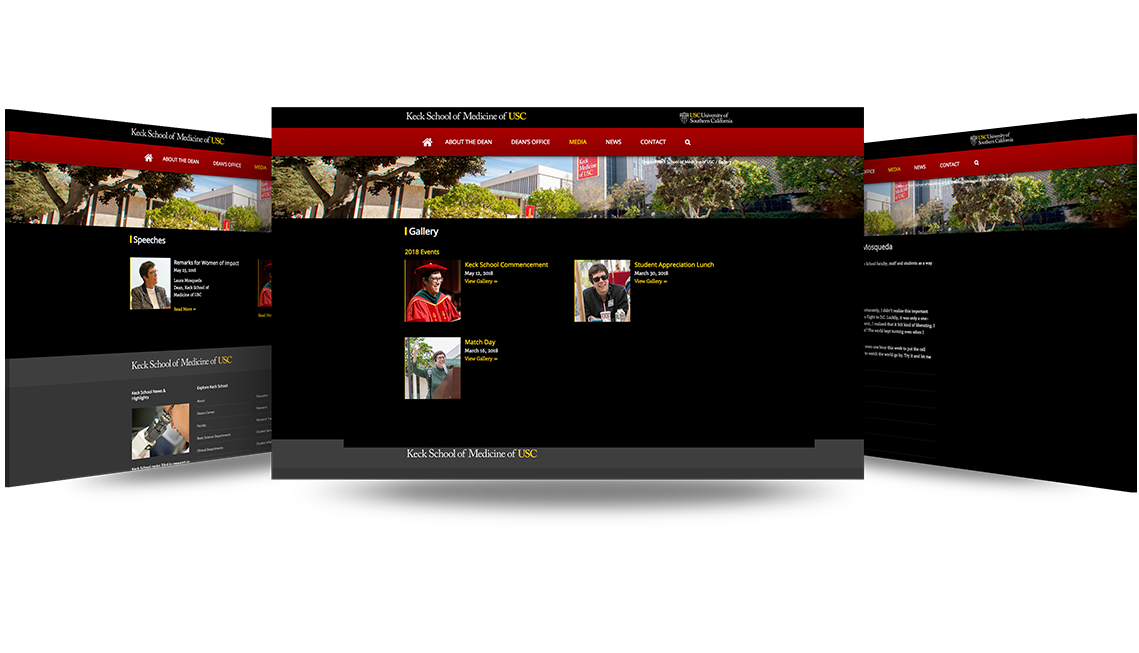 Keck Medicine digital identity design