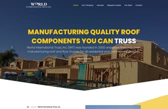 Victorville truss manufacturer website redesign